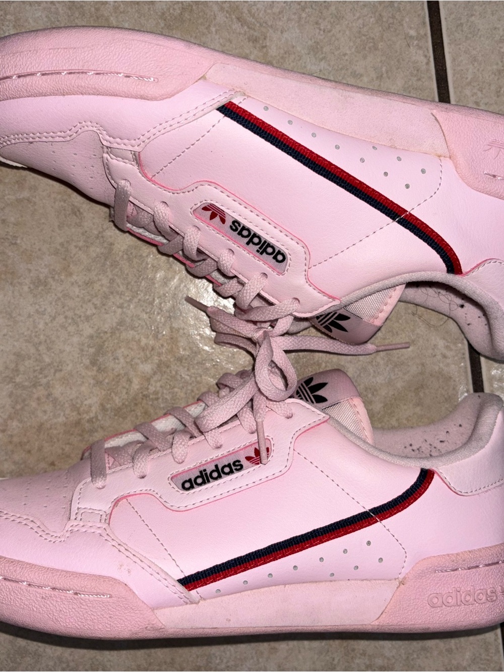 adidas continental Women’s Light Pink Low-Top Sneakers size 7 - Picture 2 of 7